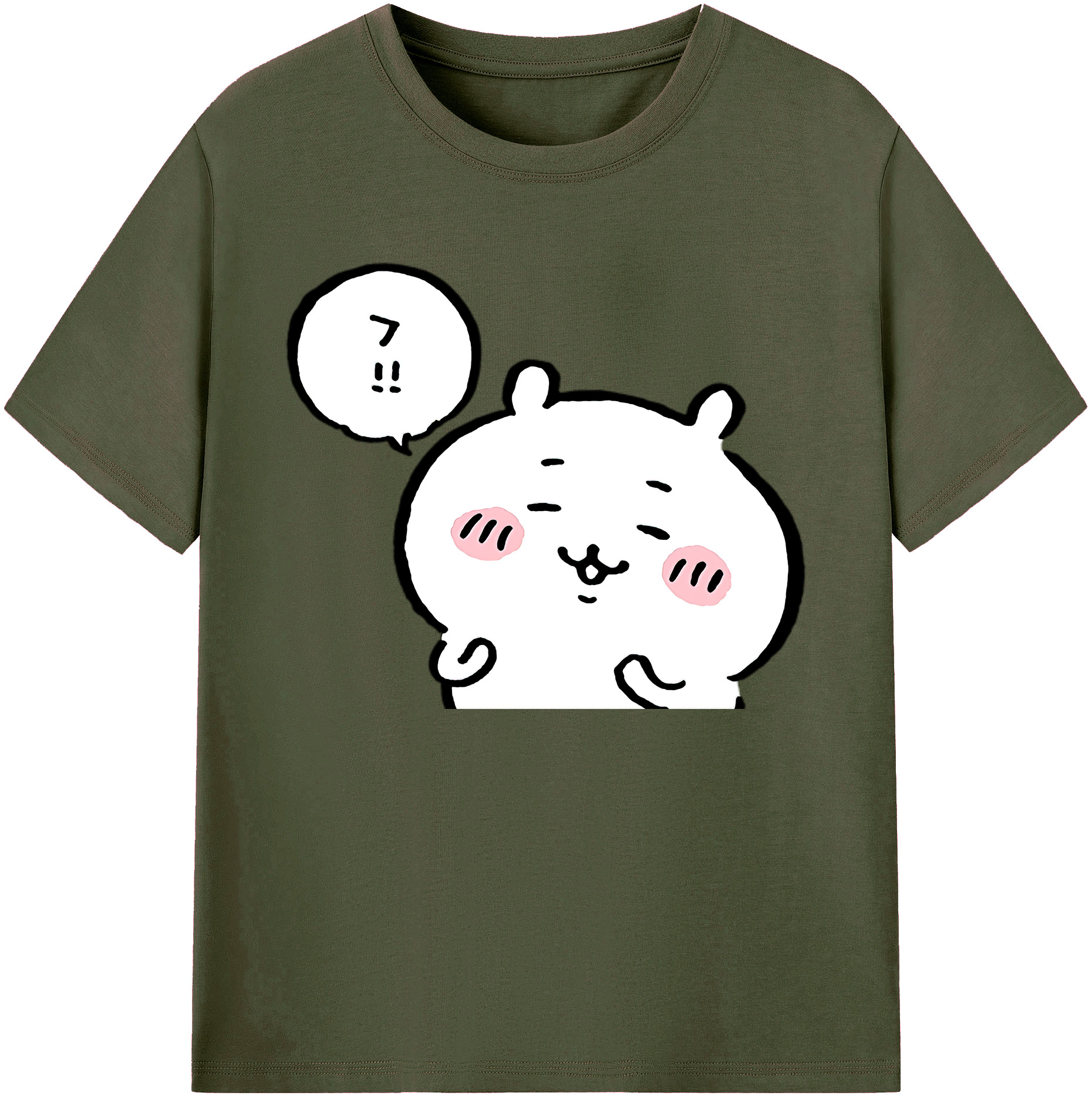 （画像用） ちいかわ ちいかわ Chii-kawa chiikawa 綿100％ メンズ半袖Tシャツ｜肌触りやわらか＆通気性